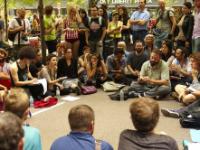 image of consensus assembly in Occupy Wall Street